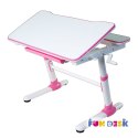 Fun Desk Biurko z szufladą regulowane Carezza Pink Różowe dla dziewczynki Fun Desk Biurko z szufladą regulowane Carezza Pink Różowe dla dziewczynki