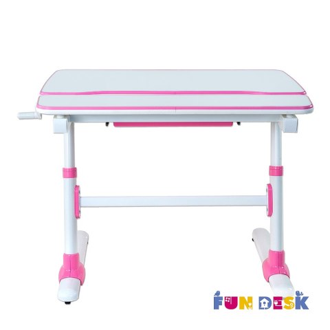 Fun Desk Biurko z szufladą regulowane Carezza Pink Różowe dla dziewczynki Fun Desk Biurko z szufladą regulowane Carezza Pink Różowe dla dziewczynki