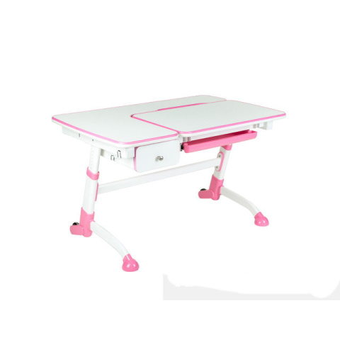 Fun Desk Biurko Amare Pink z szufladą Drawer Pink regulowane białe różowe dla dziewczynki Fun Desk Biurko Amare Pink z szufladą Drawer Pink regulowane białe różowe dla dziewczynki