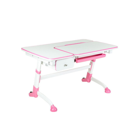 Fun Desk Biurko Amare Pink z szufladą Drawer Pink regulowane białe różowe dla dziewczynki Fun Desk Biurko Amare Pink z szufladą Drawer Pink regulowane białe różowe dla dziewczynki