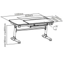 Fun Desk Biurko z regulacją wysokości Invito Grey regulowane białe szare Fun Desk Biurko z regulacją wysokości Invito Grey regulowane białe szare