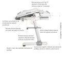 Fun Desk Biurko z regulacją wysokości Invito Grey regulowane białe szare Fun Desk Biurko z regulacją wysokości Invito Grey regulowane białe szare