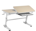 Fun Desk Biurko z regulacją wysokości Invito Grey regulowane białe szare Fun Desk Biurko z regulacją wysokości Invito Grey regulowane białe szare
