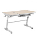 Fun Desk Biurko z regulacją wysokości Invito Grey regulowane białe szare Fun Desk Biurko z regulacją wysokości Invito Grey regulowane białe szare