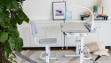 Fun Desk Disa Grey BIURKO+KRZESŁO regulowane szare Fun Desk Disa Grey BIURKO+KRZESŁO regulowane szare