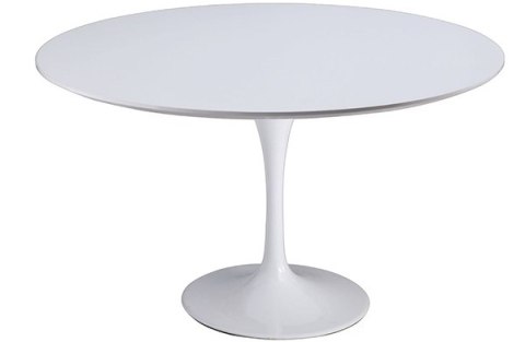 King Home Stół TULIP PREMIUM 120 okrągły biały - MDF połysk metal lakierowany proszkowo do domu i do lokalu King Home Stół TULIP PREMIUM 120 okrągły biały - MDF połysk metal lakierowany proszkowo do domu i do lokalu
