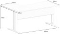 Meble Biurowe Biurko Silver BN-160PS grusza polna