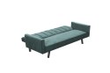 SOFA KANAPA ROZKŁADANA ARMANDO Halmar tapicerowana CIEMNO ZIELONA tkanina VELVET stal malowana proszkowo DEKORACYJNE PRZESZYCIA SOFA KANAPA ROZKŁADANA ARMANDO Halmar tapicerowana CIEMNO ZIELONA tkanina VELVET stal malowana proszkowo DEKORACYJNE PRZESZYCIA