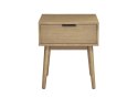 Halmar CASSINA szafka nocna Naturalny MDF + okleina naturalna, drewno lite kauczukowe Halmar CASSINA szafka nocna Naturalny MDF + okleina naturalna, drewno lite kauczukowe