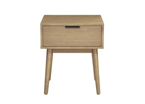Halmar CASSINA szafka nocna Naturalny MDF + okleina naturalna, drewno lite kauczukowe Halmar CASSINA szafka nocna Naturalny MDF + okleina naturalna, drewno lite kauczukowe