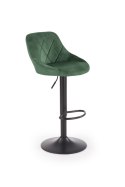 HOKER REGULOWANY KRZESŁO BAROWE H101 Halmar CIEMNY ZIELONY VELVET PODSTAWA stal malowana proszkowo CZARNA regulowana wysokość HOKER REGULOWANY KRZESŁO BAROWE H101 Halmar CIEMNY ZIELONY VELVET PODSTAWA stal malowana proszkowo CZARNA regulowana wysokość