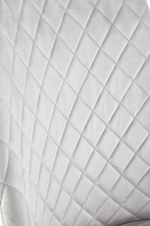 Halmar K405 krzesło popielate/czarne tkanina velvet, nogi metal Halmar K405 krzesło popielate/czarne tkanina velvet, nogi metal