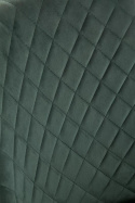 Halmar K405 krzesło ciemno zielone / czarne tkanina velvet, nogi metal Halmar K405 krzesło ciemno zielone / czarne tkanina velvet, nogi metal