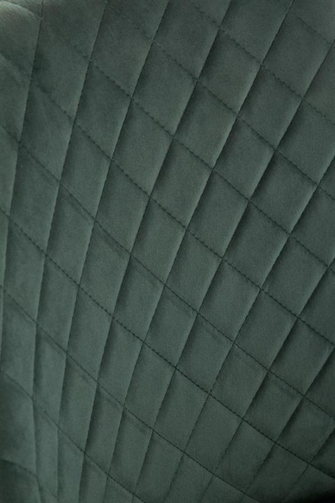 Halmar K405 krzesło ciemno zielone / czarne tkanina velvet, nogi metal Halmar K405 krzesło ciemno zielone / czarne tkanina velvet, nogi metal