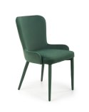 Halmar K425 krzesło do jadalni ciemny zielony, materiał: tkanina velvet Halmar K425 krzesło do jadalni ciemny zielony, materiał: tkanina velvet
