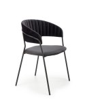 Halmar K426 krzesło czarny tkanina velvet stelaż stal Halmar K426 krzesło czarny tkanina velvet stelaż stal