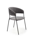 Halmar K426 krzesło popielaty, ( szary ) materiał: tkanina velvet / stal malowana proszkowo Halmar K426 krzesło popielaty, ( szary ) materiał: tkanina velvet / stal malowana proszkowo