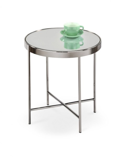 Halmar ława MIRA stal chrom / szkło lustro fi42 Halmar ława MIRA stal chrom / szkło lustro fi42