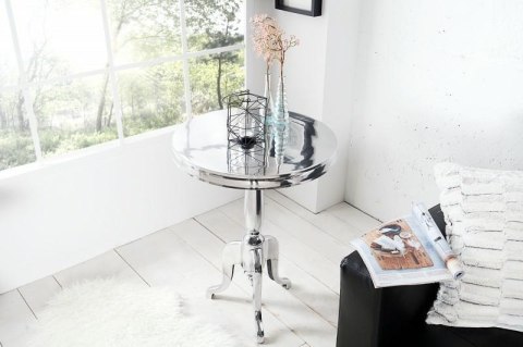 Invicta Interior INVICTA stolik JARDIN 75cm srebrny - aluminium Invicta Interior INVICTA stolik JARDIN 75cm srebrny - aluminium