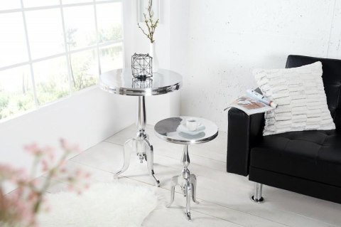 Invicta Interior INVICTA stolik JARDIN 75cm srebrny - aluminium Invicta Interior INVICTA stolik JARDIN 75cm srebrny - aluminium