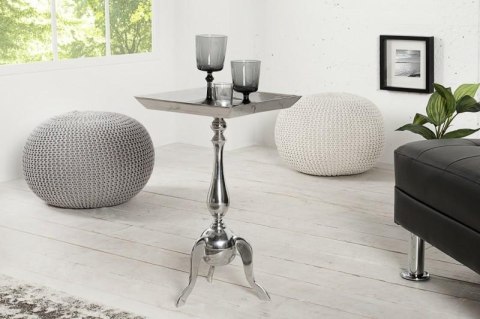 Invicta Interior INVICTA stolik JARDIN SQUARE srebrny - aluminium Invicta Interior INVICTA stolik JARDIN SQUARE srebrny - aluminium