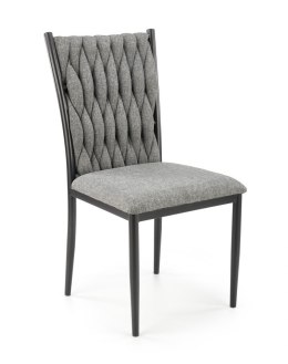 Halmar K435 krzesło popielaty tkanina /stelaż stal czarny