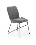 Halmar K454 krzesło popielaty tkanina velvet / stal czarny Halmar K454 krzesło popielaty tkanina velvet / stal czarny