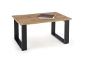 Halmar ława LIBRA dąb wota/czarny MDF fornir100x64 Halmar ława LIBRA dąb wota/czarny MDF fornir100x64