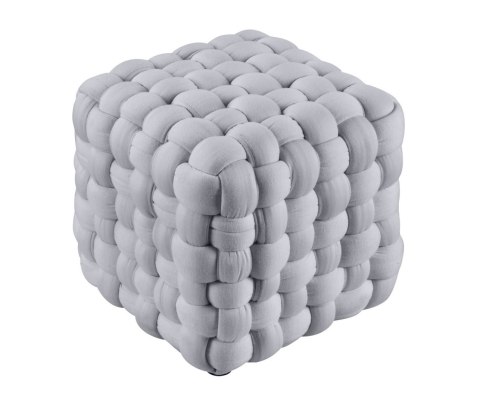 Halmar pufa RUBIK kwadratowa popielaty - tkanina Halmar pufa RUBIK kwadratowa popielaty - tkanina