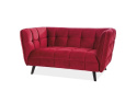 SIGNAL SOFA CASTELLO 2 VELVET BORDOWY BLUVEL 59 / WENGE