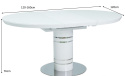 SIGNAL STÓŁ STRATOS ROZKŁADANY BLAT MDF + SZKŁO HARTOWANE BIAŁY LAKIER/ PODSTAWA MDF + STAL NIERDZEWNA BIAŁY LAKIER 120(160)x120 SIGNAL STÓŁ STRATOS ROZKŁADANY BLAT MDF + SZKŁO HARTOWANE BIAŁY LAKIER/ PODSTAWA MDF + STAL NIERDZEWNA BIAŁY LAKIER 120(160)x120
