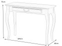SIGNAL STOLIK PADOVA D CIEMNY ORZECH BLAT MDF + FORNIR STELAŻ DREWNO 104X40 Z SZUFLADĄ DO SALONU PRZEDPOKOJU RECEPCJI SIGNAL STOLIK PADOVA D CIEMNY ORZECH BLAT MDF + FORNIR STELAŻ DREWNO 104X40 Z SZUFLADĄ DO SALONU PRZEDPOKOJU RECEPCJI