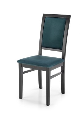 Halmar SYLWEK1 krzesło czarny / tap: velvet Monolith 37 (ciemny zielony)