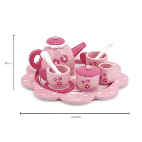 Viga Viga 44543 Serwis do herbaty i kawy pink flower Viga Viga 44543 Serwis do herbaty i kawy pink flower