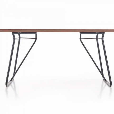 STÓŁ PROSTOKĄTNY YOHANN Halmar MDF LAMINOWANY DĄB SAN REMO / CZARNY stal malowana STÓŁ PROSTOKĄTNY YOHANN Halmar MDF LAMINOWANY DĄB SAN REMO / CZARNY stal malowana