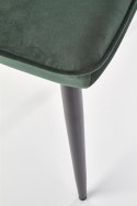 Halmar K399 krzesło ciemny zielony tkanina/stelaż czarny stal Halmar K399 krzesło ciemny zielony tkanina/stelaż czarny stal
