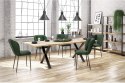 Halmar K399 krzesło ciemny zielony tkanina/stelaż czarny stal Halmar K399 krzesło ciemny zielony tkanina/stelaż czarny stal
