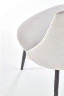 Halmar K405 krzesło jasno popielate/czarne tkanina velvet, nogi metal Halmar K405 krzesło jasno popielate/czarne tkanina velvet, nogi metal