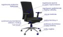 Fotel obrotowy KB-8922B-S/ALU CZARNY - krzesło biurowe do biurka - TILT Fotel obrotowy KB-8922B-S/ALU CZARNY - krzesło biurowe do biurka - TILT