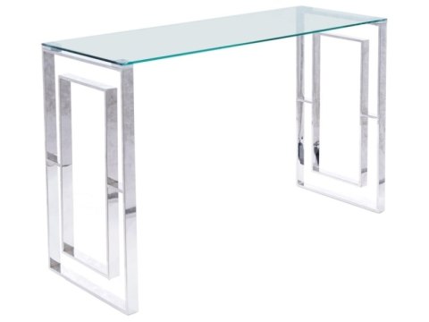 SIGNAL KONSOLKA ALLURE C SZKŁO HARTOWANE TRANSPARENTNY/SREBRNY STAL NIERDZEWNA 120X40 SIGNAL KONSOLKA ALLURE C SZKŁO HARTOWANE TRANSPARENTNY/SREBRNY STAL NIERDZEWNA 120X40