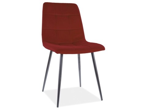 SIGNAL KRZESŁO MILA MATT VELVET 59 CZARNY STELAŻ / BORDO SIGNAL KRZESŁO MILA MATT VELVET 59 CZARNY STELAŻ / BORDO