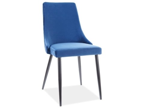 SIGNAL KRZESŁO PIANO B VELVET CZARNY STELAŻ/GRANATOWY BLUVEL86 SIGNAL KRZESŁO PIANO B VELVET CZARNY STELAŻ/GRANATOWY BLUVEL86