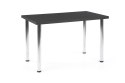 Halmar stół MODEX 120 kolor blat MDF fornir - antracyt, nogi - stal chrom 120x68 Halmar stół MODEX 120 kolor blat MDF fornir - antracyt, nogi - stal chrom 120x68