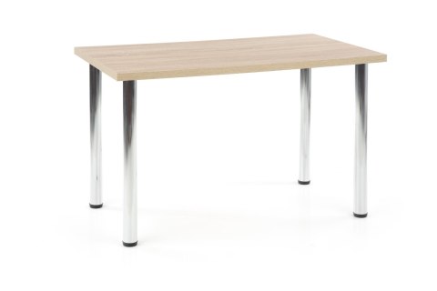 HALMAR stół MODEX 120 blat - dąb sonoma, nogi - chrom HALMAR stół MODEX 120 blat - dąb sonoma, nogi - chrom