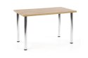 Halmar stół MODEX 120 kolor blat -MDF fornir dąb wotan, nogi - stal chrom 120x68 Halmar stół MODEX 120 kolor blat -MDF fornir dąb wotan, nogi - stal chrom 120x68