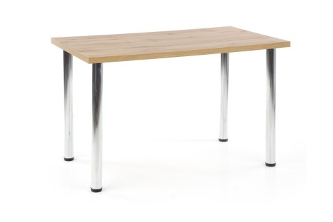 Halmar stół MODEX 120 kolor blat -MDF fornir dąb wotan, nogi - stal chrom 120x68 Halmar stół MODEX 120 kolor blat -MDF fornir dąb wotan, nogi - stal chrom 120x68