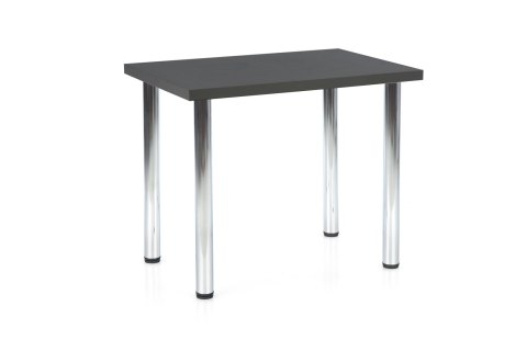 HALMAR stół MODEX 90 blat - antracyt, nogi - chrom HALMAR stół MODEX 90 blat - antracyt, nogi - chrom