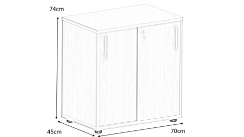 Meble Biurowe Kontenerek Komoda Silver K56A grusza polna + szara platyna Meble Biurowe Kontenerek Komoda Silver K56A grusza polna + szara platyna