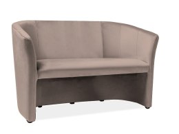 SIGNAL SOFA TM-2 VELVET BEŻOWY BLUVEL 28 / WENGE