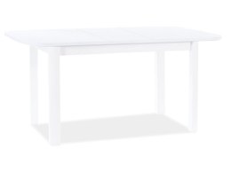 SIGNAL STÓŁ DIEGO II PROSTOKĄTNY ROZKŁADANY BLAT PŁYTA LAMINOWANA BIAŁY MAT, STELAŻ MDF 105(140)X65
